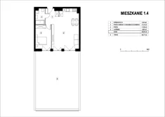 Mieszkanie, 54,35 m², 2 pokoje, piętro 1, oferta nr M1_4