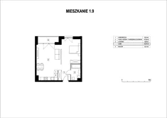 Mieszkanie, 51,90 m², 1 pokój, piętro 1, oferta nr M1_9