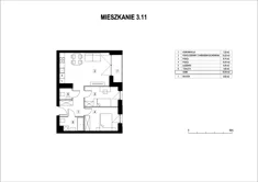 Mieszkanie, 53,94 m², 3 pokoje, piętro 3, oferta nr M3_11