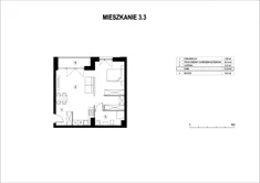 Mieszkanie, 51,45 m², 1 pokój, piętro 3, oferta nr M3_3