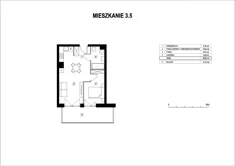 Mieszkanie, 39,69 m², 2 pokoje, piętro 3, oferta nr M3_5