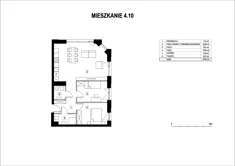 Mieszkanie, 64,84 m², 3 pokoje, piętro 4, oferta nr M4_10