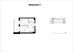 Mieszkanie, 33,05 m², 2 pokoje, piętro 5, oferta nr M5_7