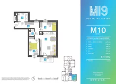 Mieszkanie, 67,73 m², 3 pokoje, piętro 2, oferta nr M10