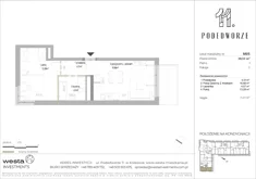 Mieszkanie, 38,53 m², 2 pokoje, piętro 1, oferta nr 5