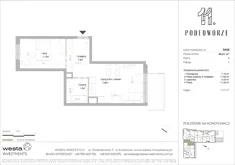 Mieszkanie, 40,61 m², 2 pokoje, piętro 8, oferta nr 48