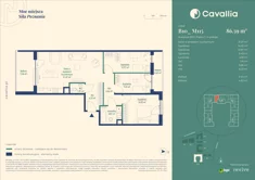 Mieszkanie, 86,59 m², 4 pokoje, piętro 1, oferta nr CV10-M-B10_M115