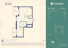 Mieszkanie, 60,74 m², 2 pokoje, piętro 2, oferta nr CV10-M-B10_M228