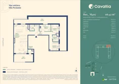 Mieszkanie, 116,42 m², 4 pokoje, piętro 4, oferta nr CV10-M-B10_M407