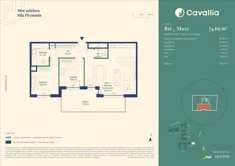 Mieszkanie, 74,69 m², 3 pokoje, piętro 1, oferta nr CV10-M-B11'_M102