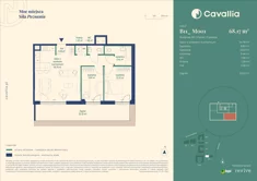 Mieszkanie, 68,17 m², 3 pokoje, parter, oferta nr CV10-M-B11_M001