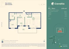 Mieszkanie, 76,82 m², 3 pokoje, piętro 1, oferta nr CV10-M-B11_M102