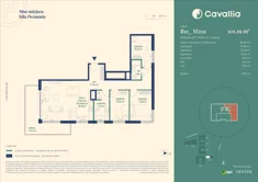 Mieszkanie, 101,19 m², 4 pokoje, piętro 2, oferta nr CV10-M-B11_M201