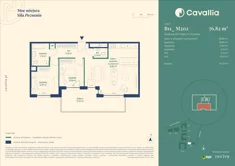 Mieszkanie, 76,82 m², 3 pokoje, piętro 2, oferta nr CV10-M-B11_M202