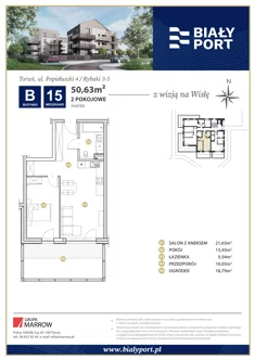 Mieszkanie, 50,63 m², 2 pokoje, parter, oferta nr 15