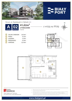 Mieszkanie, 41,02 m², 2 pokoje, parter, oferta nr 2