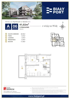 Mieszkanie, 41,02 m², 2 pokoje, piętro 1, oferta nr 6