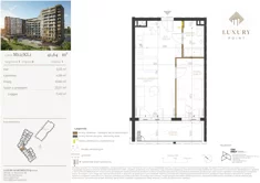 Mieszkanie, 41,64 m², 2 pokoje, piętro 2, oferta nr M12/KL1