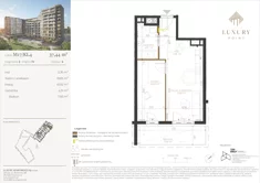 Mieszkanie, 37,44 m², 2 pokoje, piętro 4, oferta nr M17/KL4
