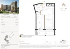 Mieszkanie, 37,77 m², 2 pokoje, piętro 7, oferta nr M68/KL1