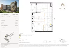 Mieszkanie, 42,58 m², 3 pokoje, piętro 8, oferta nr M81/KL1