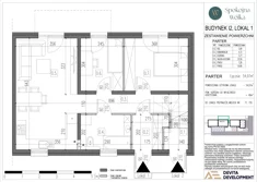 Mieszkanie, 54,97 m², 3 pokoje, parter, oferta nr I2/1