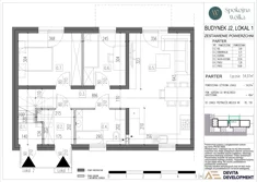 Mieszkanie, 54,97 m², 3 pokoje, parter, oferta nr J2/1