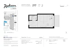 Apartament inwestycyjny, 25,26 m², 1 pokój, piętro 2, oferta nr 217