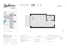 Apartament inwestycyjny, 25,19 m², 1 pokój, piętro 2, oferta nr 218