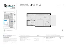 Apartament inwestycyjny, 25,10 m², 1 pokój, piętro 4, oferta nr 435