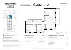 Apartament, 72,10 m², 3 pokoje, piętro 2, oferta nr G.202