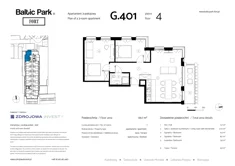 Apartament, 69,70 m², 3 pokoje, piętro 4, oferta nr G.401
