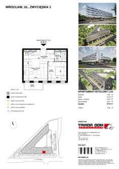 Apartament inwestycyjny, 38,47 m², 2 pokoje, piętro 3, oferta nr 3/03