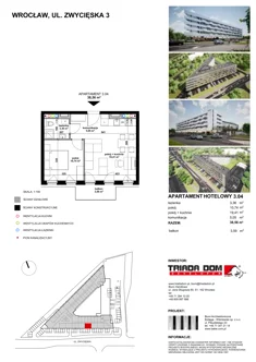 Apartament inwestycyjny, 38,51 m², 2 pokoje, piętro 3, oferta nr 3/04