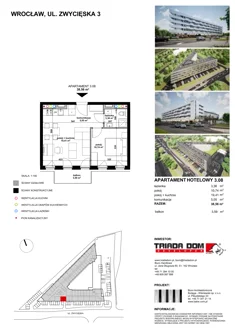 Apartament inwestycyjny, 38,55 m², 2 pokoje, piętro 3, oferta nr 3/08