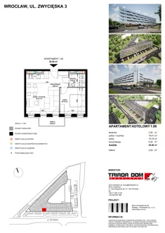 Apartament inwestycyjny, 38,40 m², 2 pokoje, piętro 1, oferta nr 1/08