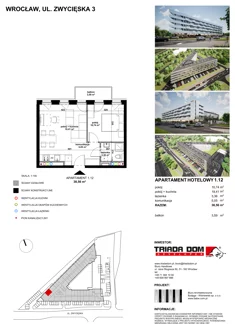 Apartament inwestycyjny, 48,22 m², 2 pokoje, piętro 1, oferta nr 1/12