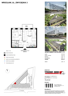 Apartament inwestycyjny, 47,07 m², 2 pokoje, piętro 1, oferta nr 1/13