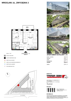 Apartament inwestycyjny, 38,51 m², 2 pokoje, piętro 1, oferta nr 1/16