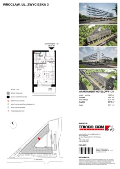 Apartament inwestycyjny, 20,12 m², 1 pokój, piętro 1, oferta nr 1/31