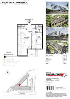 Apartament inwestycyjny, 54,17 m², 2 pokoje, piętro 1, oferta nr 1/36