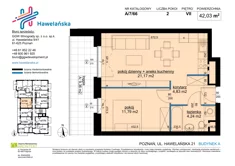 Mieszkanie, 42,03 m², 2 pokoje, piętro 7, oferta nr A/7/66