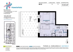 Mieszkanie, 33,62 m², 1 pokój, piętro 1, oferta nr B/1/2