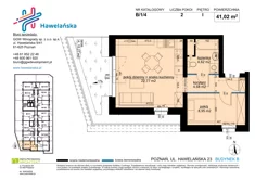 Mieszkanie, 41,02 m², 2 pokoje, piętro 1, oferta nr B/1/4