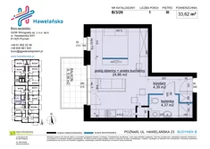 Mieszkanie, 33,62 m², 1 pokój, piętro 3, oferta nr B/3/26