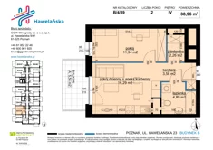 Mieszkanie, 38,96 m², 2 pokoje, piętro 4, oferta nr B/4/39