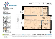 Mieszkanie, 38,96 m², 2 pokoje, piętro 5, oferta nr B/5/51