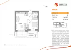 Mieszkanie, 39,52 m², 2 pokoje, parter, oferta nr E/8