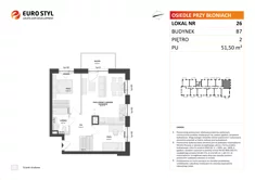 Mieszkanie, 51,50 m², 3 pokoje, piętro 2, oferta nr B7/26