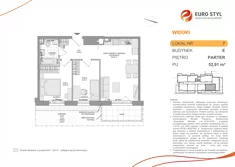 Mieszkanie, 52,91 m², 3 pokoje, parter, oferta nr E/7